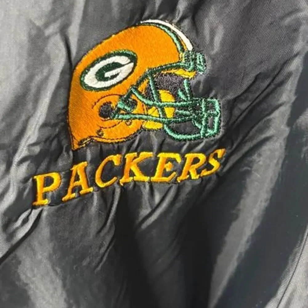 Vintage Augusta Green Bay Packers Jacket XL Sweatshirt Lined Hooded USA Made⁠